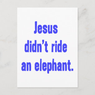 Jezus Reed Niet op een Olifant Briefkaart
