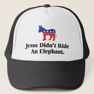 Jezus reed niet op een olifant - Democratische Par Trucker Pet