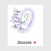 Jezus regenboogsticker genesis sticker (Vel)