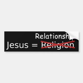 Jezus = Relatie Bumpersticker