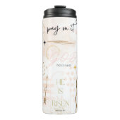 Jezus Religieus Geloof God Bijbel Gebed Thermosbeker (Voorkant)