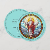 Jezus Religieus Katholiek Pasen Feestdagenkaart (Voorkant / Achterkant)