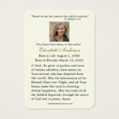 Jezus Religieuze Christelijke begrafenis Heilige K Visitekaartje (Achterkant)