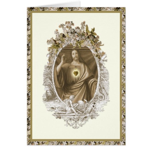 Jezus Religieuze Christelijke Floral  (Voorkant)