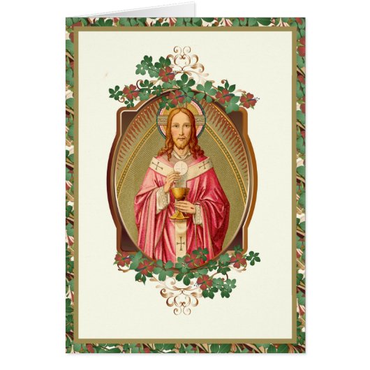 Jezus Religieuze Christelijke Floral  (Voorkant)