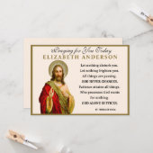 Jezus Religieuze St. Teresa van Avila Prayer Kaart (Voorkant / Achterkant in situ)