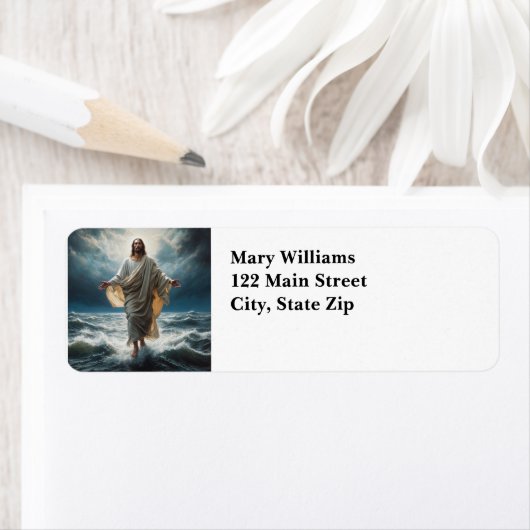 Jezus retouradres etiket (Insitu)
