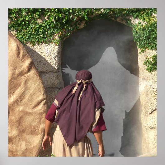 Jezus reurrectie van de Tomb Paaskunst Poster (Voorkant)