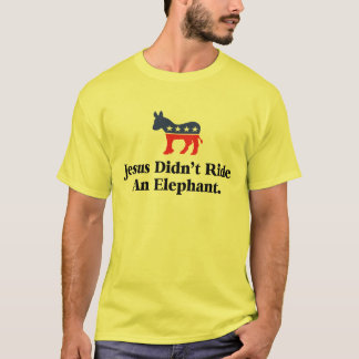 Jezus riep geen olifant - democratische partij t-shirt