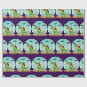 Jezus Rijden Een Dinosaurus Grappige Bigfoot UFO A Cadeaupapier (Vlak)