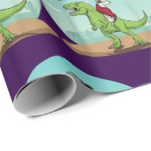 Jezus Rijden Een Dinosaurus Grappige Bigfoot UFO A Cadeaupapier (Rol Hoek)