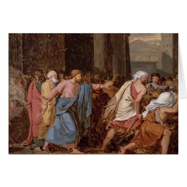 Jezus Rijdt de Merchants van de tempel (Voorkant Horizontaal)