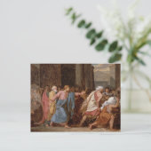 Jezus Rijdt de Merchants van de tempel Briefkaart (Staand voorkant)