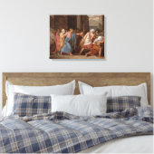 Jezus Rijdt de Merchants van de tempel Canvas Afdruk (Insitu (Slaapkamer))