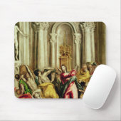 Jezus Rijdt de Merchants van de tempel Muismat (Met muis)