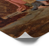 Jezus Rijdt de Merchants van de tempel Poster (Hoek)