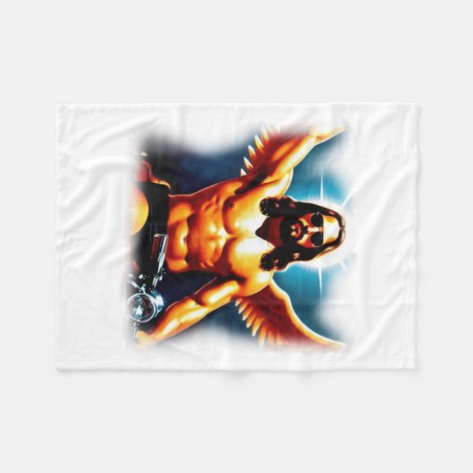 Jezus rijdt fleece deken (Voorkant (Horizontaal))