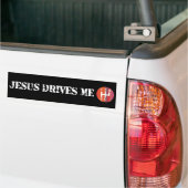 Jezus rijdt me zwart Christelijke bumper sticker (Op Truck)