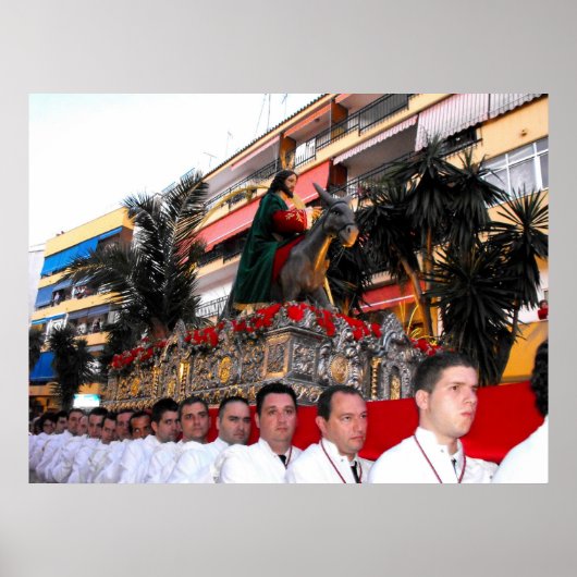 Jezus rijdt met een ezel, Palm Sunday Poster (Voorkant)