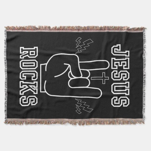 Jezus Rocks Bijbels Festival Deken (Voorkant)