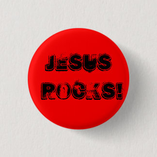 Jezus Rocks! - Gepersonaliseerd - Aangepast.. - Ge Ronde Button 3,2 Cm