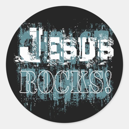 Jezus Rocks! Sticker (Voorkant)