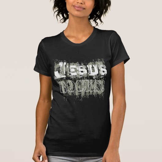Jezus Rocks! T T-shirt (Voorkant)