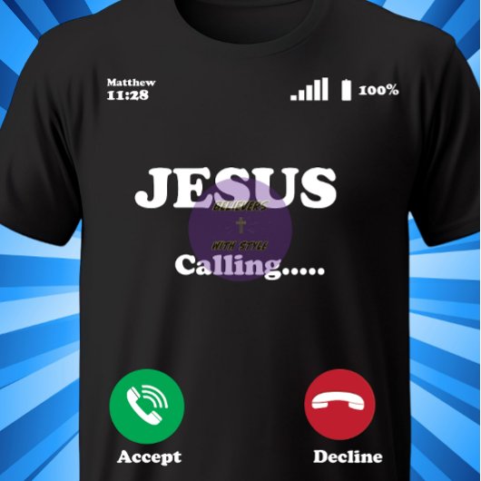 Jezus roept - Christelijk T-shirt