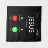 Jezus roept - Christelijk Wandkleed (Voorkant (horizontaal))