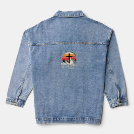 Jezus roept denim jacket