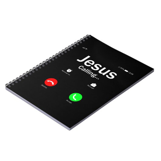 Jezus roept notitieboek (Linkerzijde)