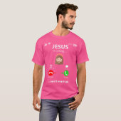 Jezus roept op tot religieuze christenen t-shirt (Voorkant volledig)