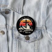 Jezus roept ronde button 7,6 cm (In situ)
