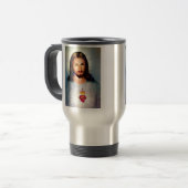 Jezus roestvrij staal Reizen Mug Cadeauidee Reisbeker (Voorkant links)