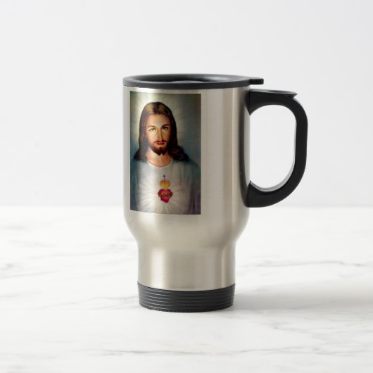 Jezus roestvrij staal Reizen Mug Cadeauidee Reisbeker (Rechts)