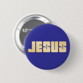 Jezus Ronde Button 5,7 Cm (Voorkant /achterkant)