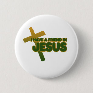 Jezus Ronde Button 5,7 Cm
