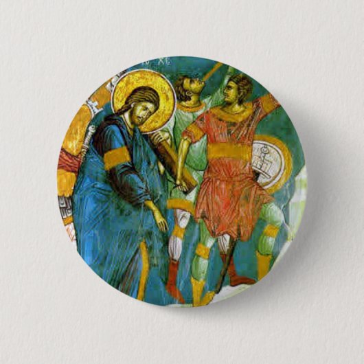 Jezus Ronde Button 5,7 Cm (Voorkant)