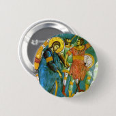 Jezus Ronde Button 5,7 Cm (Voorkant /achterkant)
