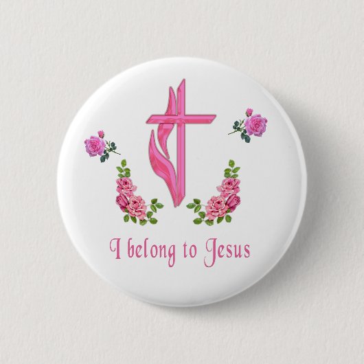 Jezus Ronde Button 5,7 Cm (Voorkant)