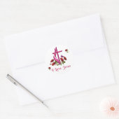 Jezus Ronde Sticker (Envelop)