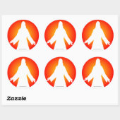 Jezus Ronde Sticker (Vel)
