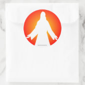 Jezus Ronde Sticker (Tas)
