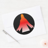 Jezus Ronde Sticker (Envelop)