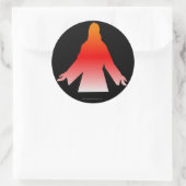 Jezus Ronde Sticker (Tas)