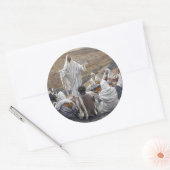 Jezus Ronde Sticker (Envelop)