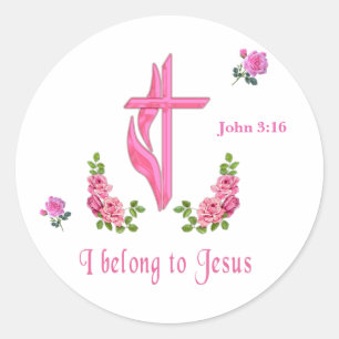 Jezus Ronde Sticker