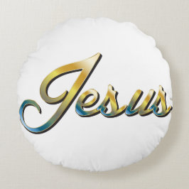 Jezus Ronde Worp Kussen