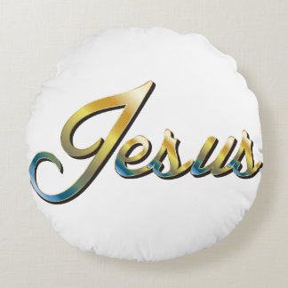 Jezus Ronde Worp Kussen