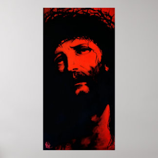 Jezus "rood" Christus Poster